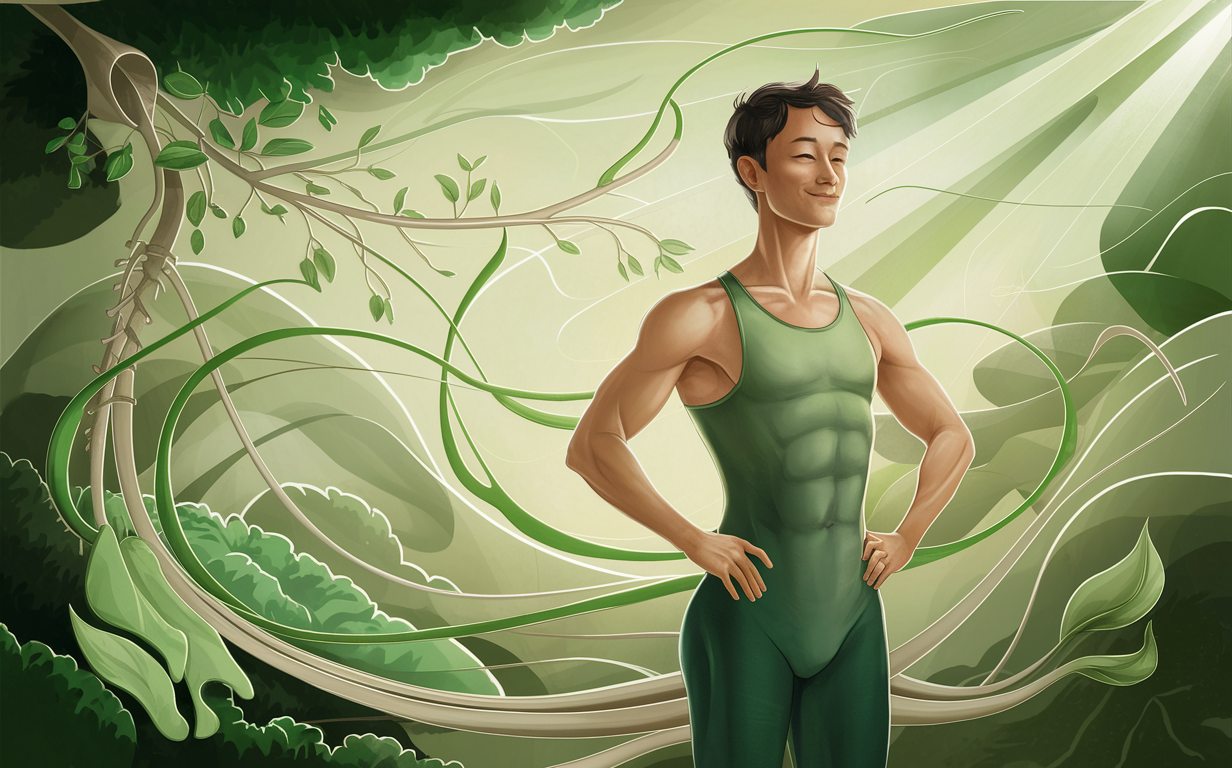 An illustration depicting a human figure with outstretched arms, embracing a swirling spiral of vibrant colors and organic shapes, symbolizing the holistic path to wellness and inner balance through chiropractic care. achieving optimal wellness through chiropractic