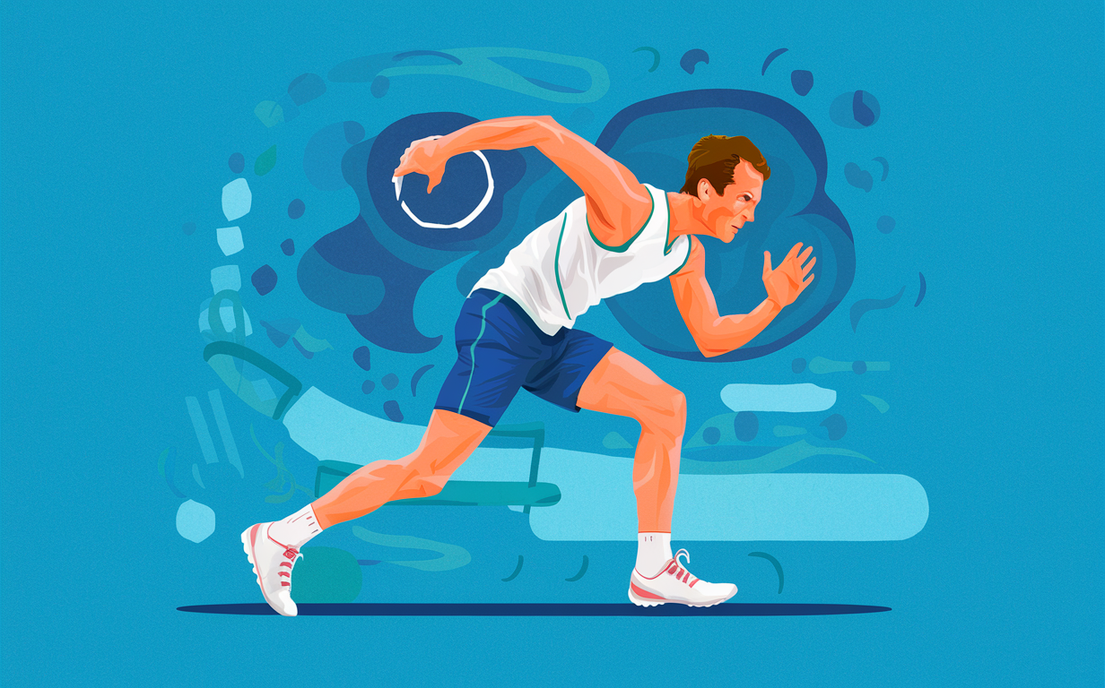 How Chiropractic Care Enhances Athletic Performance An illustration showing a chiropractor explaining the benefits of chiropractic care for athletes, including improved speed, strength, endurance, flexibility, and overall athletic enhancement, with a female runner depicted in an athletic stance.