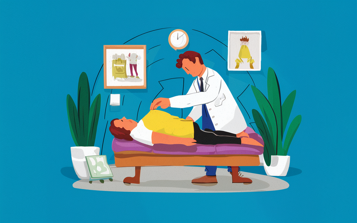 An illustration depicting a person in a meditative pose surrounded by icons representing various aspects of holistic preventative care strategies such as diet, exercise, and mindfulness practices.