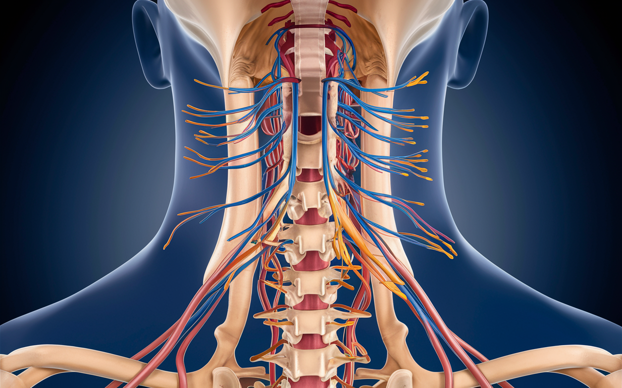 **Anatomy of Cervical Nerves and Blood Supply**